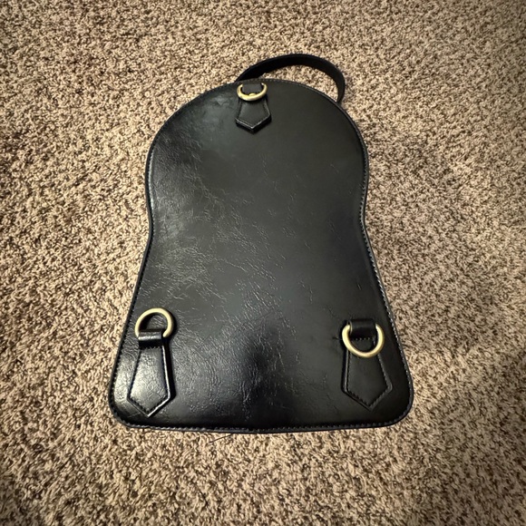 Elegant Black Clock Design Women's Bag - Picture 6 of 7